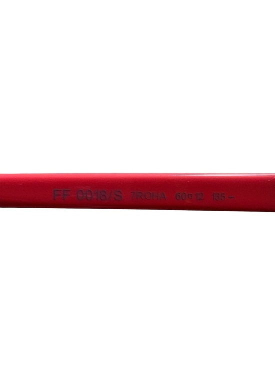 Fendi Aviator Sunglasses Red Coral Smoke Lenses Italy Unisex
